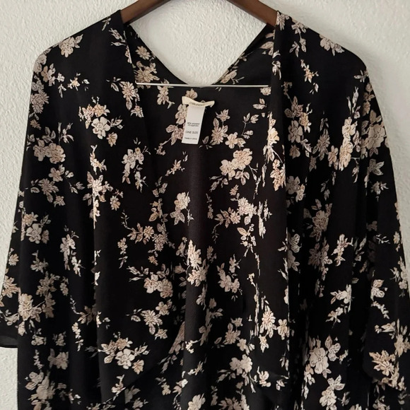 Maurices kimono floral lightweight relaxed print size OS women’s relaxed NEW - Picture 5 of 11